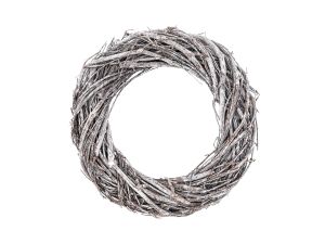 WIANEK Z GAŁĄZEK 20 CM BIELONY
