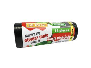 WORKI NA ŚMIECI 35L 15 SZTUK SUPER MOCNE SPEED