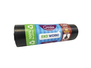 WORKI NA ŚMIECI LDPE 120L 10 SZTUK GOSIA