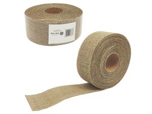 WSTĄŻKA JUTOWA 4,5CMX8M NATURALNY FLO-ART