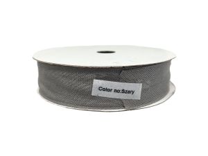 WSTĄŻKA NATURA 25MM X 10Y SZARA FLO-ART