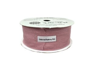 WSTĄŻKA NATURA 40MM X 10Y PUDROWY RÓŻ FLO-ART