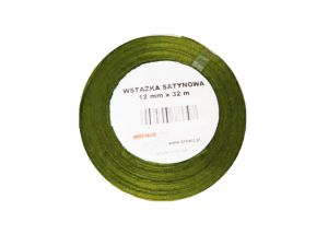 WSTĄŻKA SATYNOWA 12MM/32 KOLOR 108 ZIEL.BUTEL.