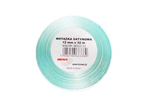 WSTĄŻKA SATYNOWA 12MM/32 KOLOR 11 BŁĘKIT