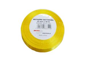 WSTĄŻKA SATYNOWA 12MM/32 KOLOR 143 J.ŻÓŁTY 