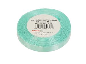 WSTĄŻKA SATYNOWA 12MM/32 KOLOR 181 MIĘTOWY