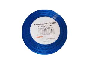 WSTĄŻKA SATYNOWA 12MM/32 KOLOR 40 C.NIEBIESKI
