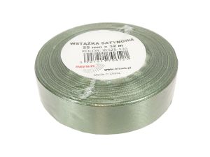 WSTĄŻKA SATYNOWA 25MM/32 KOLOR 136 KHAKI