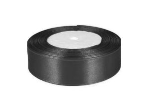 WSTĄŻKA SATYNOWA 25MM/32 KOLOR 39 CZARNA