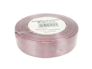 WSTĄŻKA SATYNOWA 25MM/32 KOLOR 91 C. PUDROWY RÓŻ