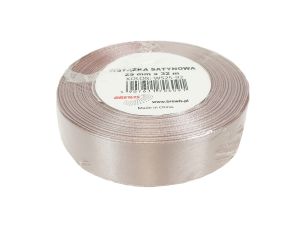 WSTĄŻKA SATYNOWA 25MM/32 KOLOR 92 PUDROWY RÓŻ