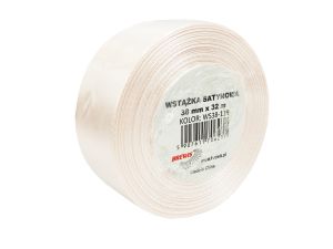WSTĄŻKA SATYNOWA 38MM/32 KOLOR 119 SZAMPAŃSKI