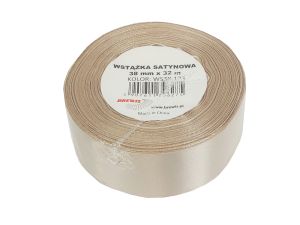 WSTĄŻKA SATYNOWA 38MM/32 KOLOR 173 MIGDAŁOWY
