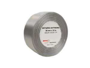 WSTĄŻKA SATYNOWA 38MM/32 KOLOR 179 SREBRNY