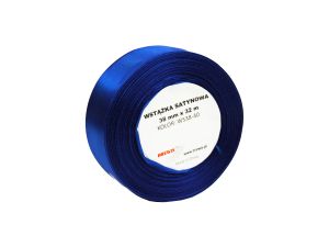 WSTĄŻKA SATYNOWA 38MM/32 KOLOR 40 NIEBIESKA