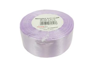 WSTĄŻKA SATYNOWA 38MM/32 KOLOR 44 JASNO LAWENDOWY