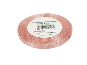 WSTĄŻKA SATYNOWA 6MM/32 KOLOR 146 GUMA BALONOWA