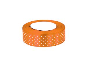 WSTĄŻKA SATYNOWA KROPKI 25 MM KOLOR 25