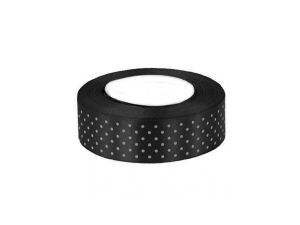 WSTĄŻKA SATYNOWA KROPKI 25MM KOLOR 39