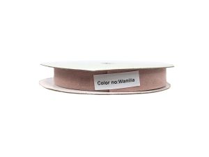 WSTĄŻKA ZAMSZOWA 15MM X 5Y WANILIOWA FLO-ART