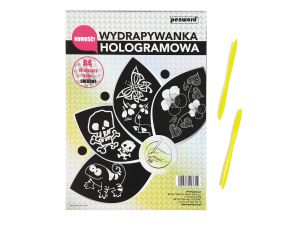WYDRAPYWANKA HOLOGRAMOWA A4 SREBRNA + 2 RYLCE