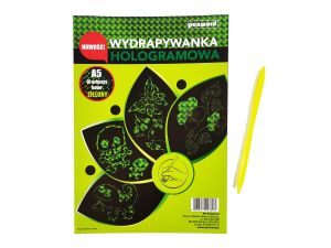 WYDRAPYWANKA HOLOGRAMOWA A5 ZIELONA + RYLEC