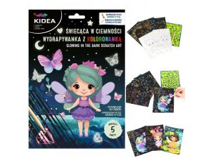 WYDRAPYWANKA KOLOROWANKA ŚWIECĄCA W CIEMNOŚCI MAGIC KIDEA