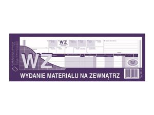 WZ WYDANIE MATERIAŁÓW NA ZEWNĄTRZ 1/2 A4 361-0