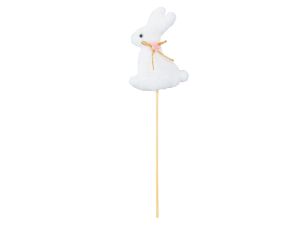 ZAJĄC PLUSZOWY NA PIKU 31CM BIAŁY MFP