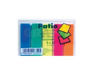 ZAKŁADKI TRANSPARENTNE 5X25 PATIO 