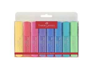 ZAKREŚLACZ FABER CASTELL 8 KOLORÓW PASTELOWE 1546 ETUI