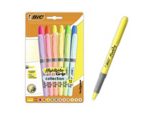 ZAKREŚLACZ HIGHLIGTER GRIPO PASTELOWY BIC