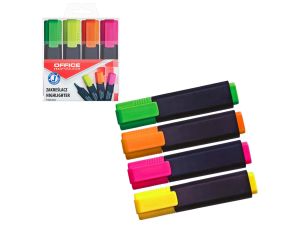 ZAKREŚLACZ OFFICE PRODUCTS KOMPL. 4SZT W ETUI