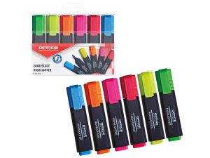 ZAKREŚLACZ OFFICE PRODUCTS KOMPL. 6SZT W ETUI