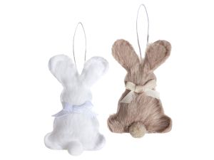 ZAWIESZKI FUTERKOWE KRÓLICZKI 9CM 2SZT NEUTRAL 