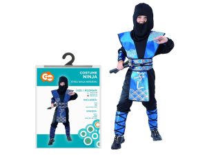 ZESTAW DLA DZIECI NIEBIESKI NINJA ROZM.130/140CM