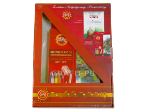 ZESTAW DO RYSOWANIA KREDKI MONDELUZ 3711 + BLOK