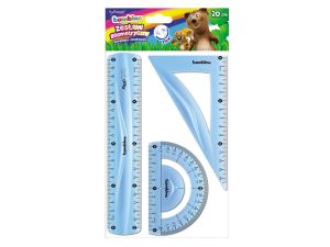 ZESTAW GEOMETRYCZNY 3 ELEMENTOWY 20CM BAMBINO
