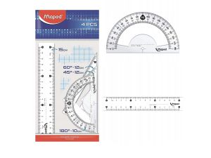 ZESTAW GEOMETRYCZNY 4 ELEMENTOWY MAPED 242815