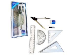 ZESTAW GEOMETRYCZNY Z CYRKLEM GC001-K TETIS