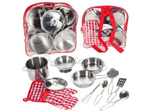ZESTAW KUCHENNY METALOWY W PLECAKU 4588 MALIS