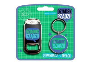 ZESTAW OTWIERACZ + BRELOK DZIADEK RZĄDZI DRAGON