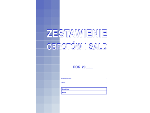 ZESTAWIENIE OBROTÓW I SALD A4 425-1
