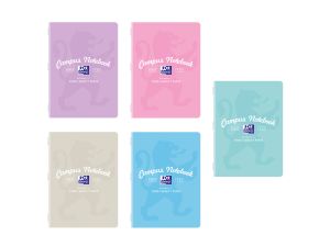 ZESZYT OXFORD CAMP A5 60 KARTEK 90G KRATKA PASTEL