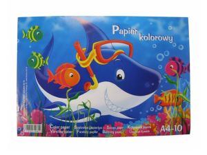ZESZYT PAPIERÓW KOLOROWYCH A5 KRESKA