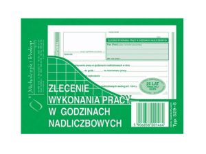 ZLECENIE WYKONANIA PRACY W GODZINACH NADL. 529-5