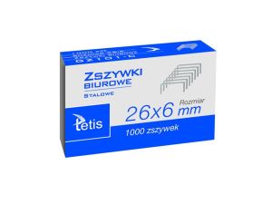 ZSZYWKI BIUROWE 26/6 1000 SZT GZ101-C