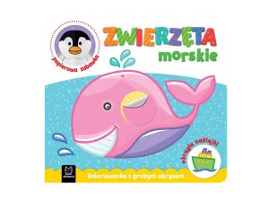 ZWIERZĘTA MORSKIE.KOLOROWANKA Z GRUBYM OBRYSEM